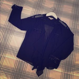 Black Coverup with Sequins